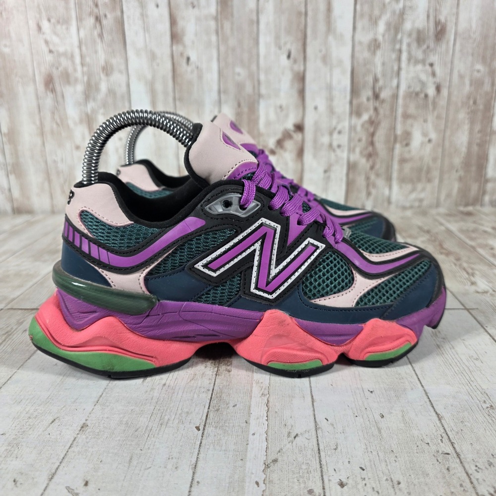 New Balance 9060 Nightwatch Green Pink Purple U9060NDP Womens 6 Mens 4.5